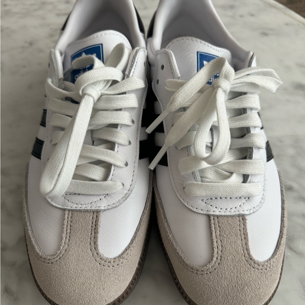 adidas White and Tan Sneakers